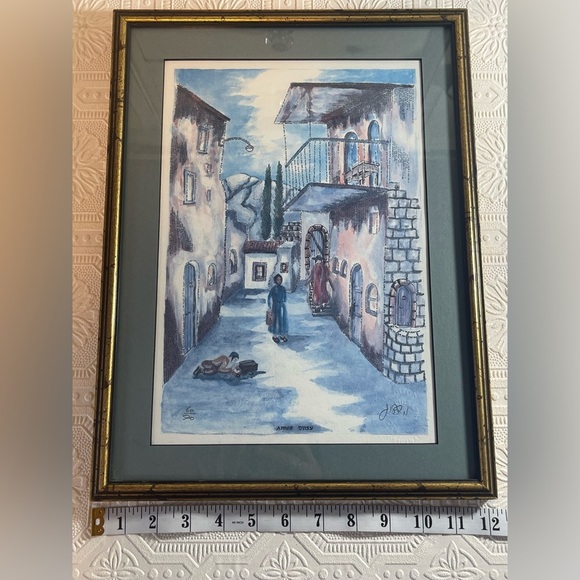 Original Jewish Watercolor Pen/Ink Lining and Writing painting. Signed by artist - Picture 13 of 14